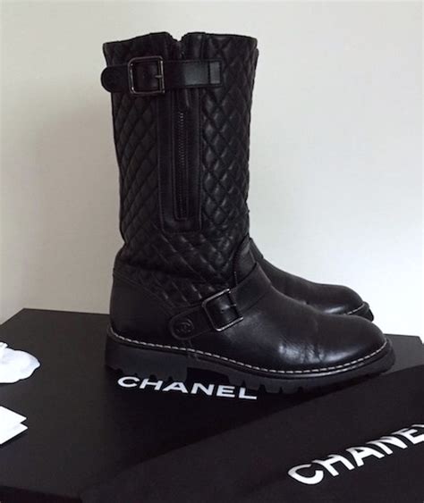 chanel biker boot|chanel boots.